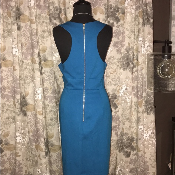 PRISTINE Trina Turk Blue Robyn Sleeveless Dress 12 - Picture 6 of 8